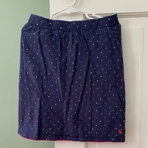 Joules reversible jersey skirt, girls size 9-10